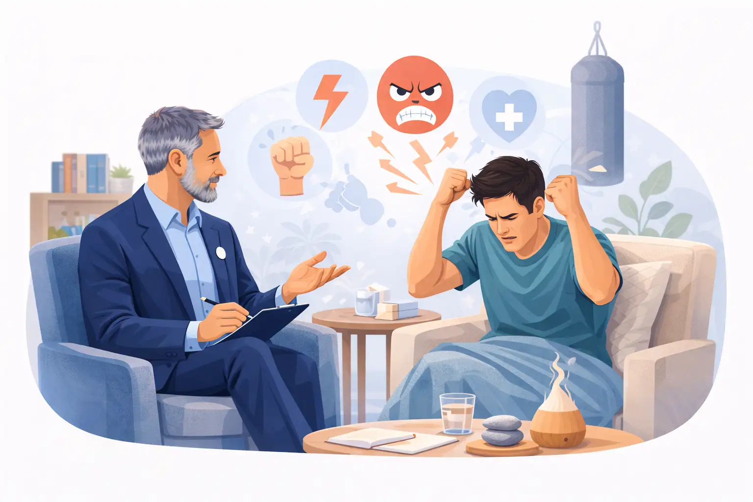 Stress and anger management therapy